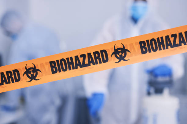 Professional Biohazard Cleanup technician working in Idyllwild, CA
